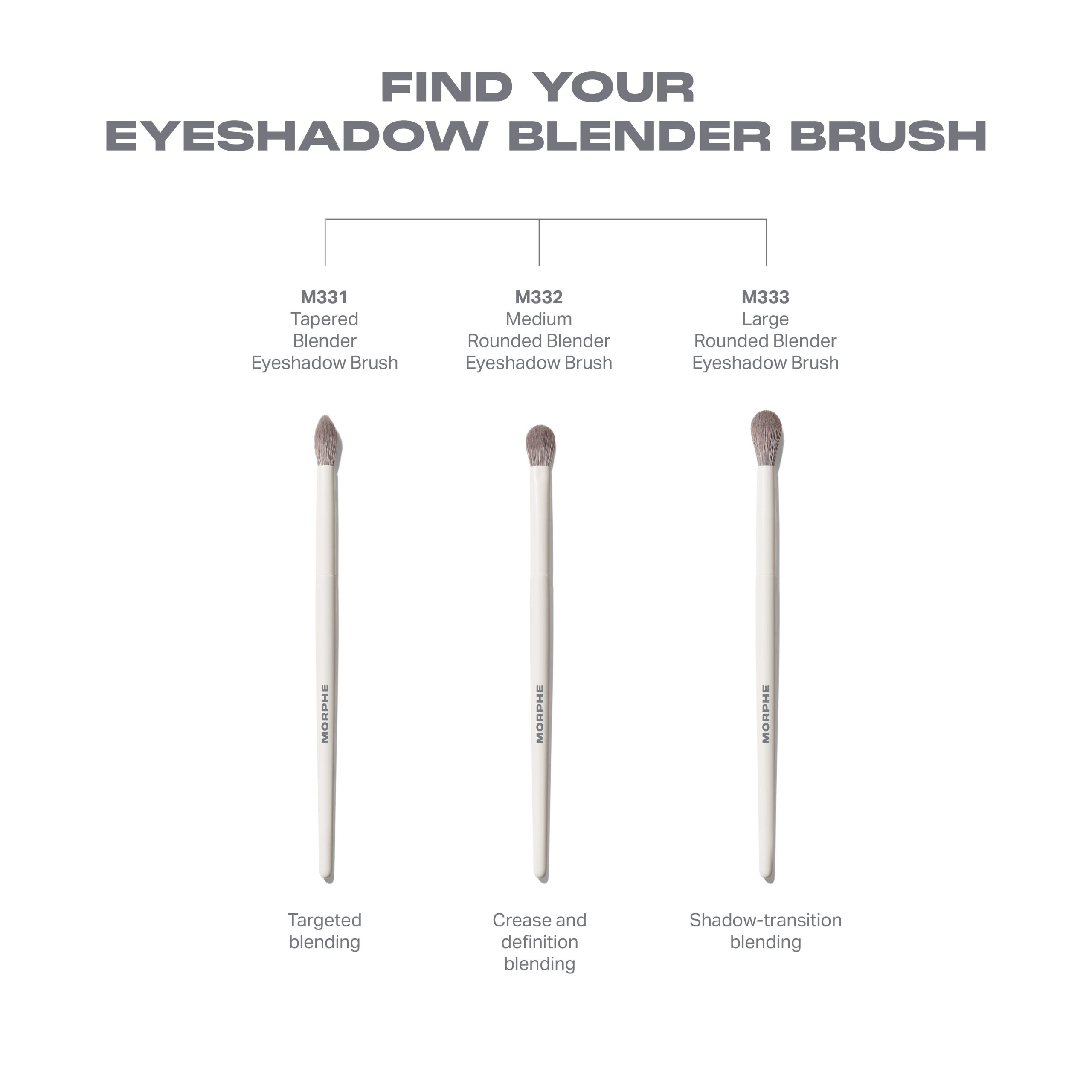M331 Tapered Blender Eyeshadow Brush - Image 5
