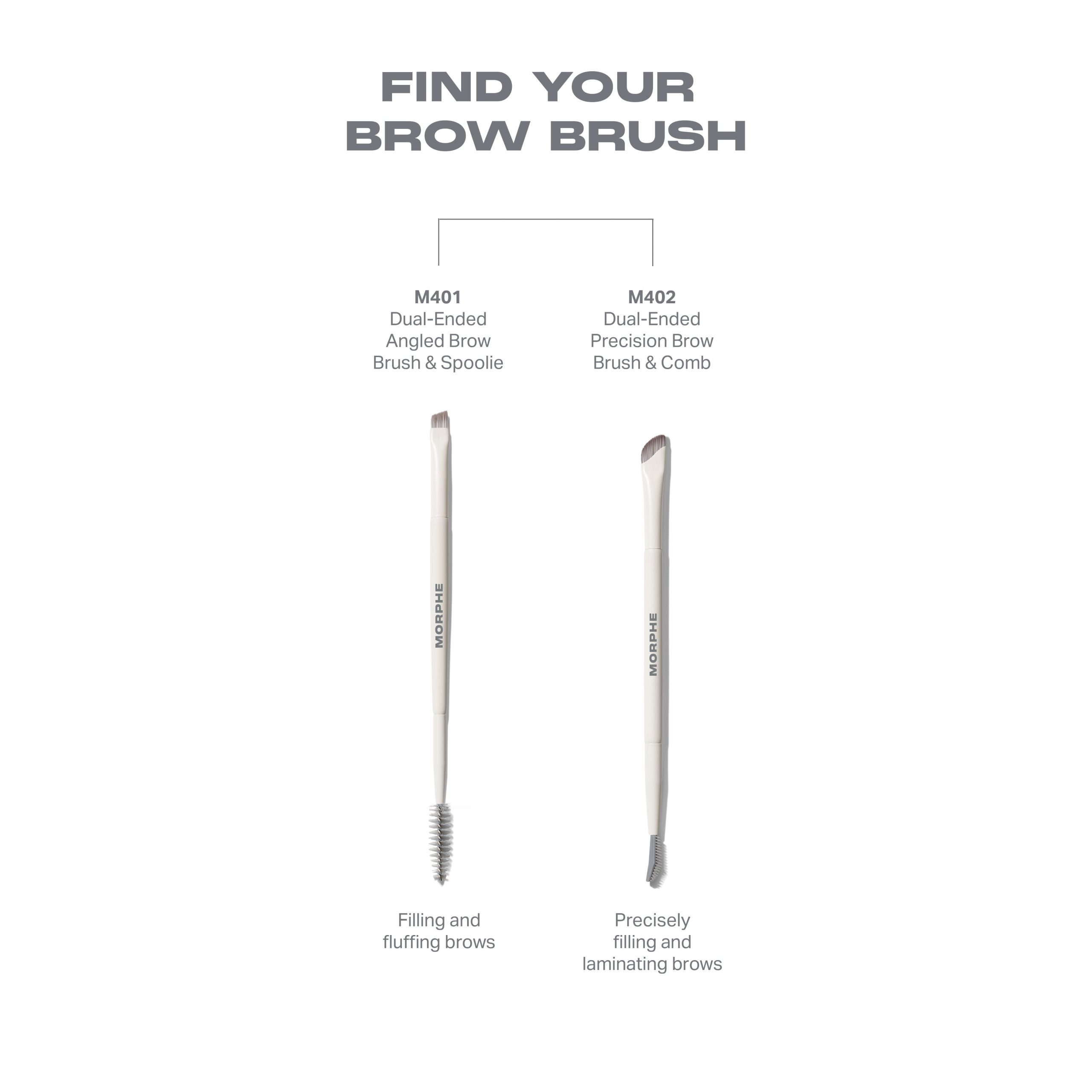 M402 Dual-Ended Precision Brow Brush & Comb - Image 5
