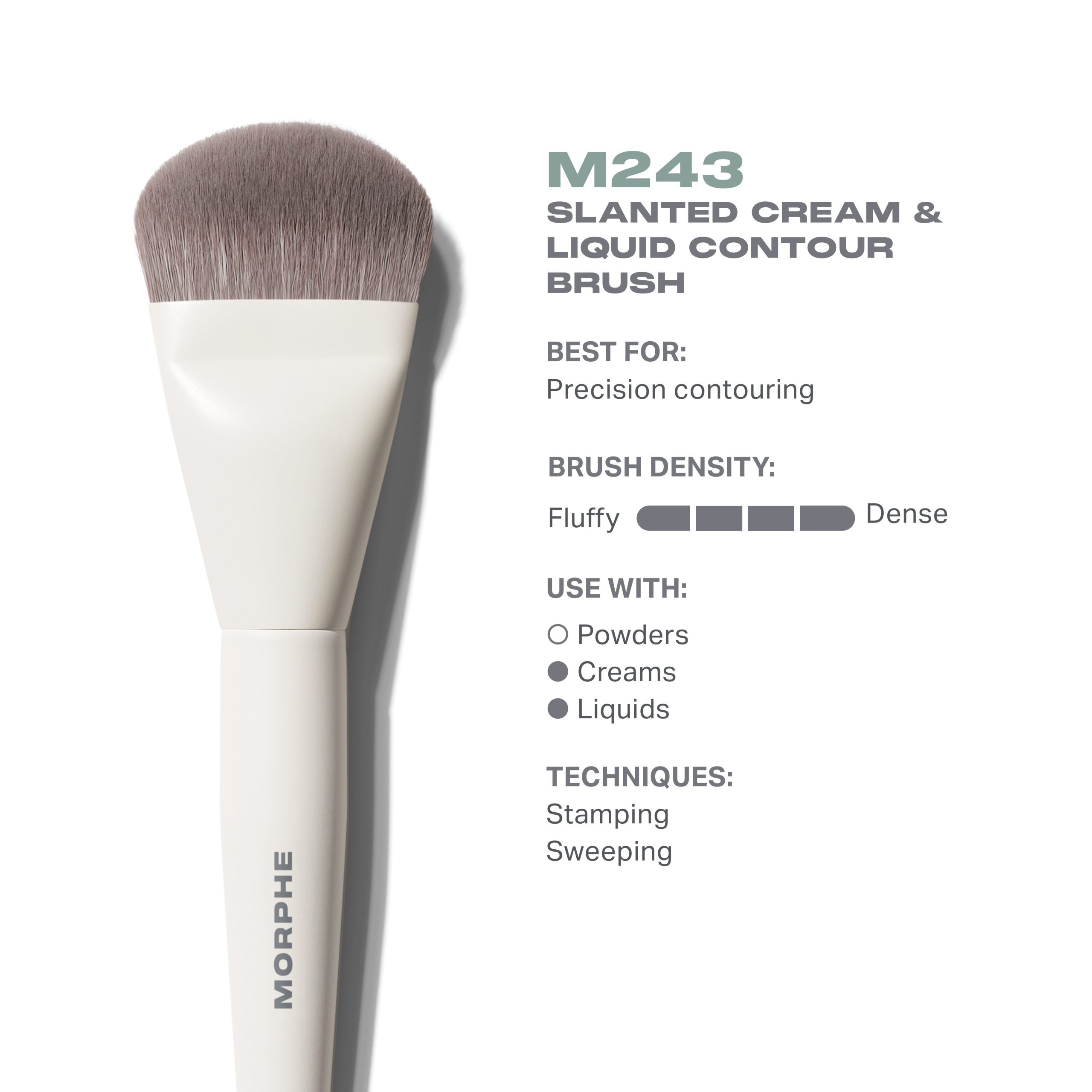 M243 Slanted Cream & Liquid Contour Brush - Image 2