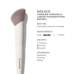 Alternative view of M103 Angled Cream & Liquid Foundation Brush