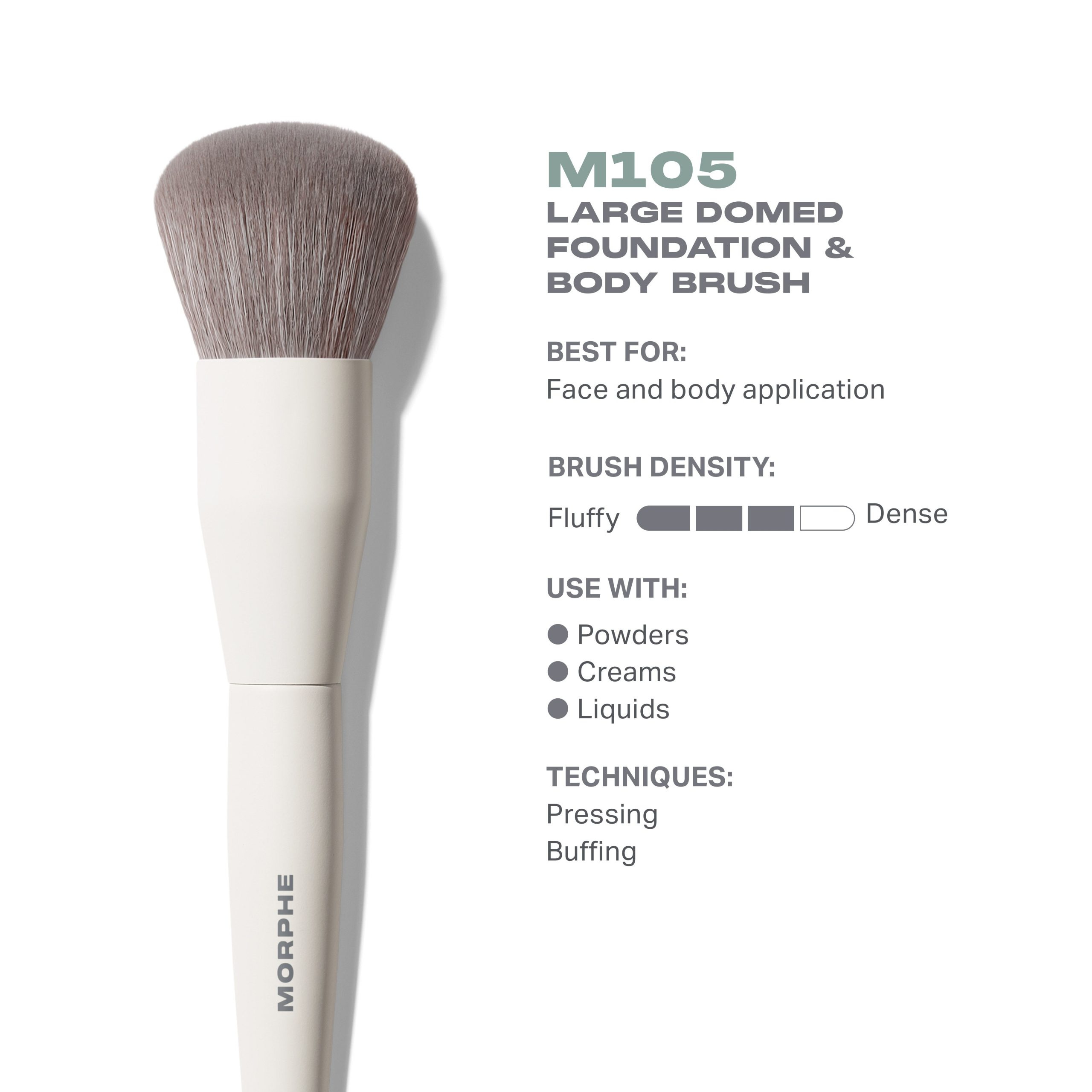 M105 Large Domed Foundation & Body Brush - Image 2
