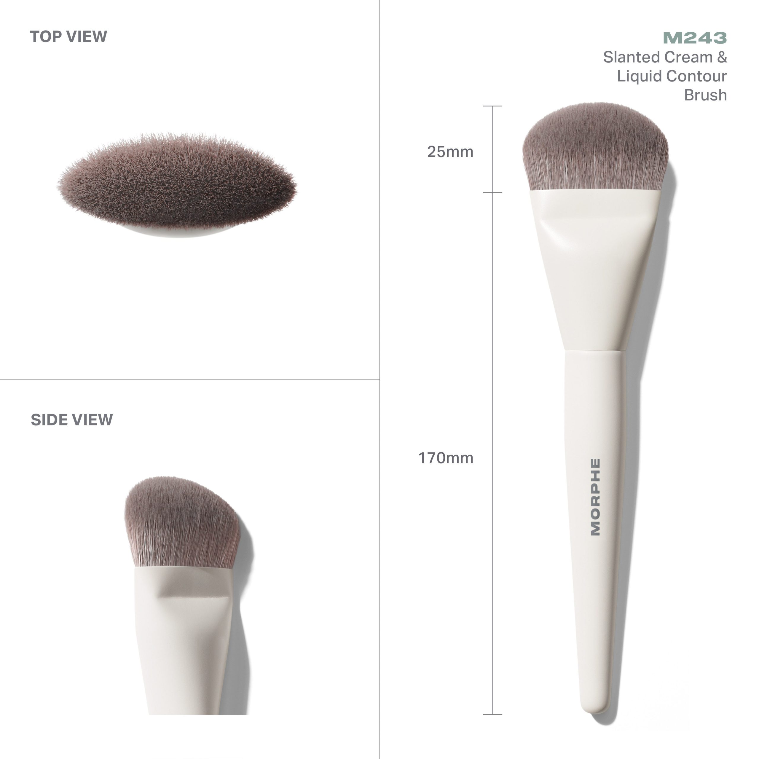 M243 Slanted Cream & Liquid Contour Brush - Image 4