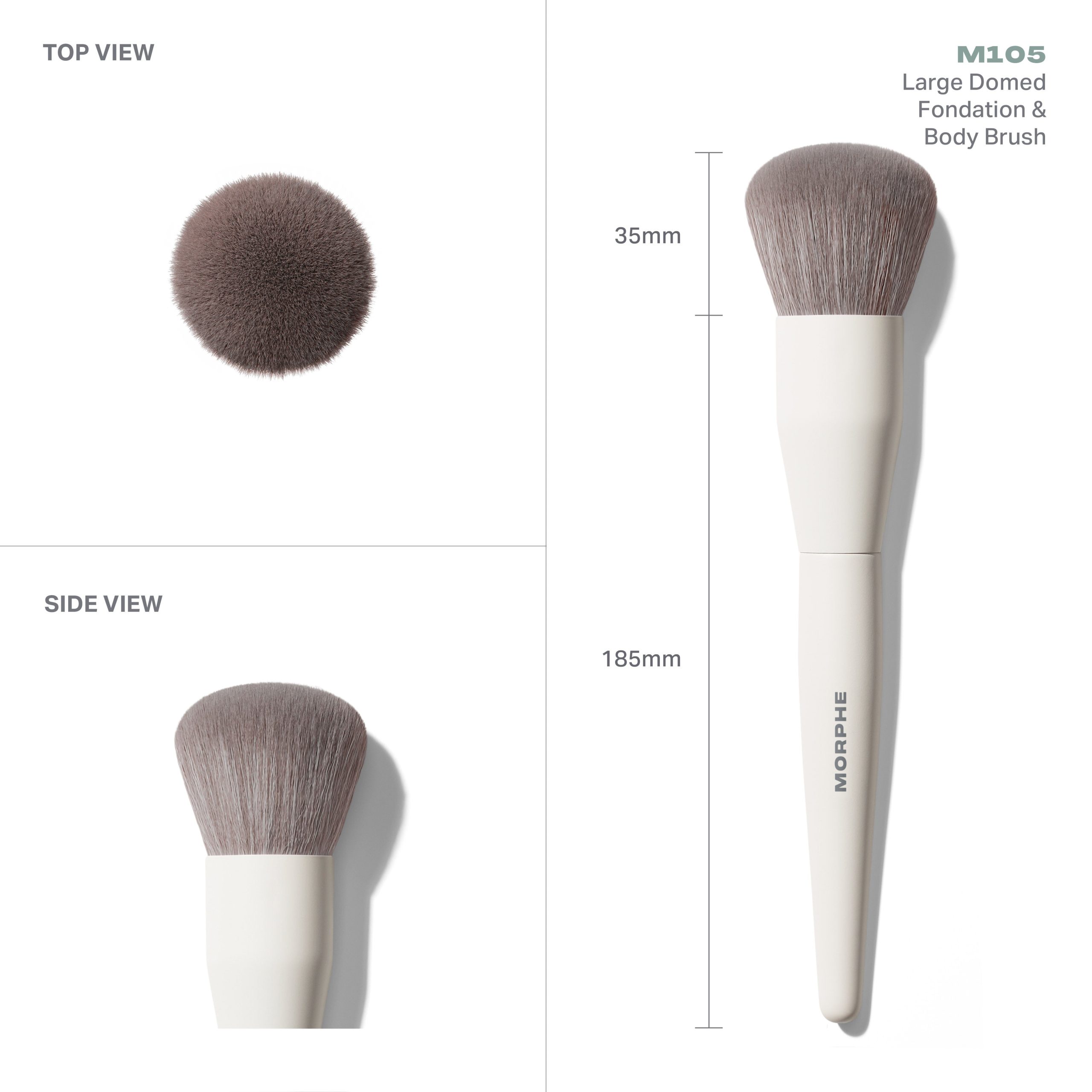 M105 Large Domed Foundation & Body Brush - Image 3