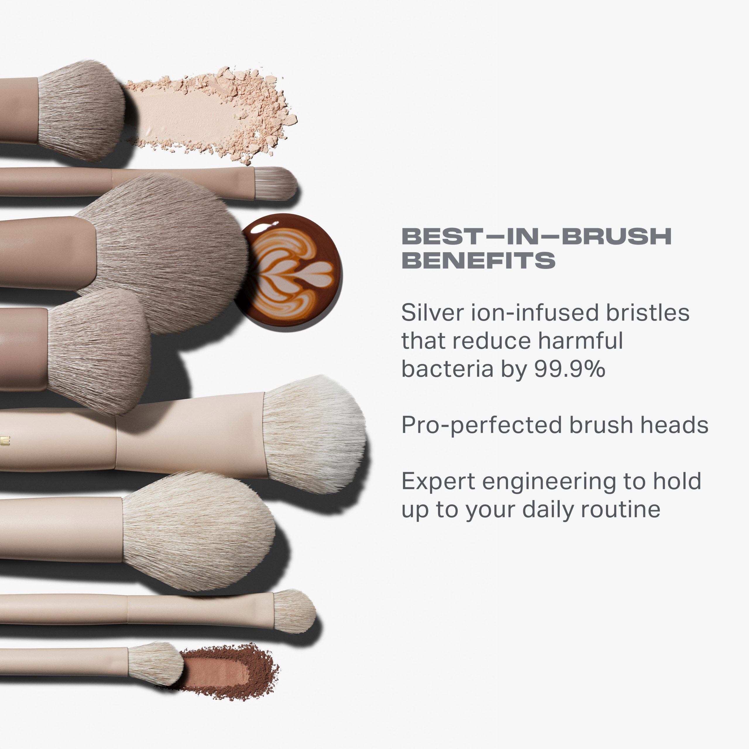 Oat Latte 5-Piece Face & Eye Brush Set - Image 5